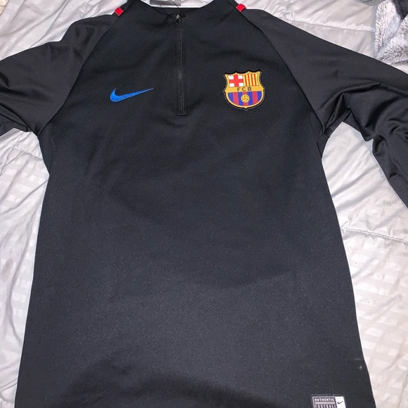 Nike FC Barcelona Dri Fit Long Sleeve Jacket - Picture 1 of 5